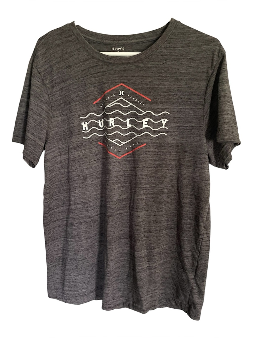 Hurley Men's Gray Graphic Crewneck T-Shirt